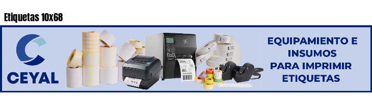 Etiquetas 10x68