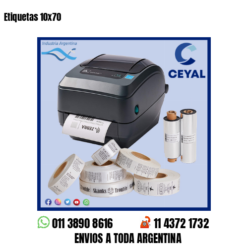 Etiquetas 10×70