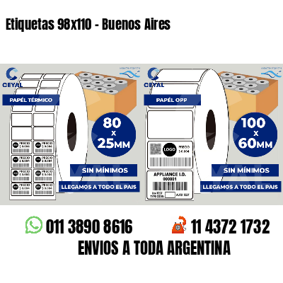Etiquetas 98x110 - Buenos Aires
