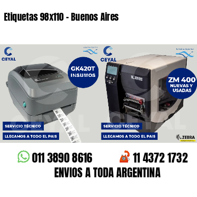 Etiquetas 98x110 - Buenos Aires