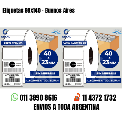 Etiquetas 98x140 - Buenos Aires