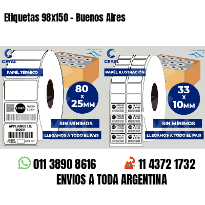 Etiquetas 98x150 - Buenos Aires