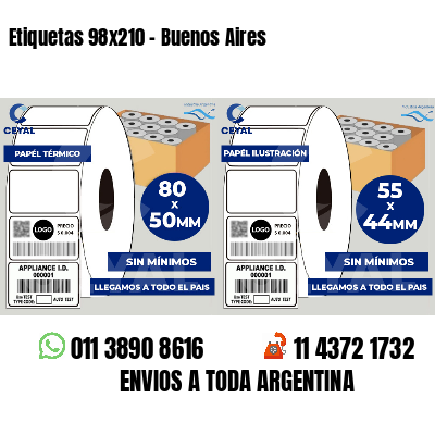 Etiquetas 98x210 - Buenos Aires