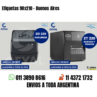 Etiquetas 98x210 - Buenos Aires