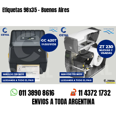 Etiquetas 98x35 - Buenos Aires