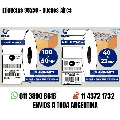 Etiquetas 98x50 - Buenos Aires
