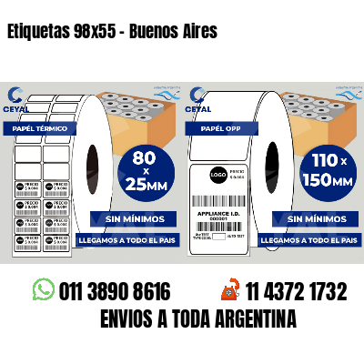 Etiquetas 98x55 - Buenos Aires