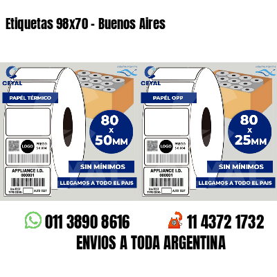 Etiquetas 98x70 - Buenos Aires