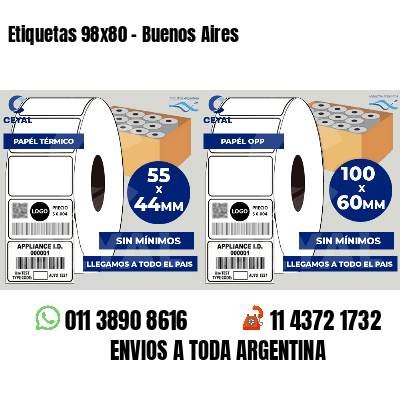 Etiquetas 98x80 - Buenos Aires