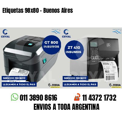 Etiquetas 98x80 - Buenos Aires