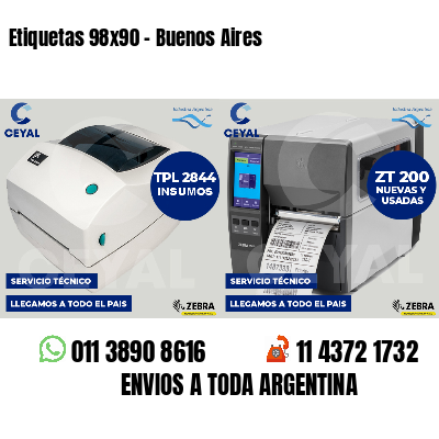 Etiquetas 98x90 - Buenos Aires