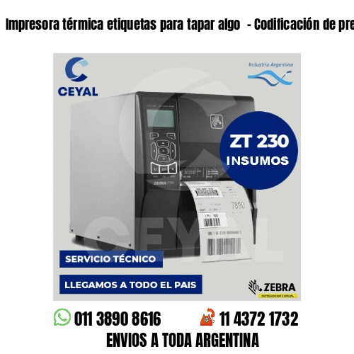 Impresora térmica etiquetas para tapar algo  – Codificación de prendas