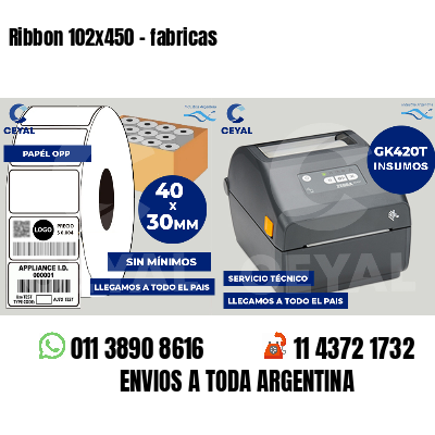 Ribbon 102x450 - fabricas