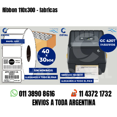 Ribbon 110x300 - fabricas