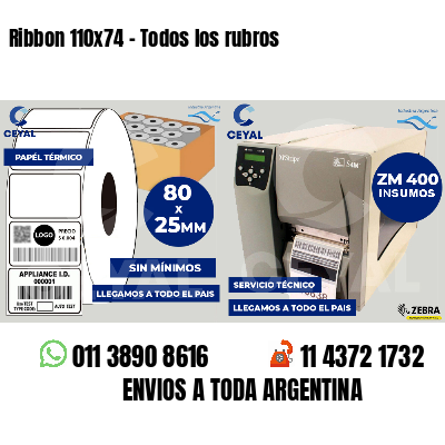 Ribbon 110x74 - Todos los rubros