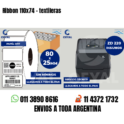 Ribbon 110x74 - textileras
