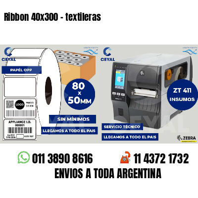 Ribbon 40x300 - textileras