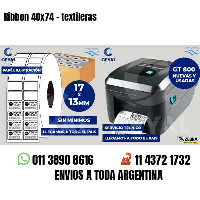 Ribbon 40x74 - textileras
