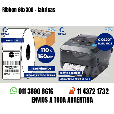 Ribbon 60x300 - fabricas