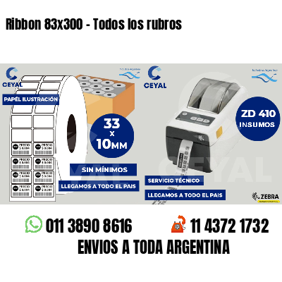 Ribbon 83x300 - Todos los rubros