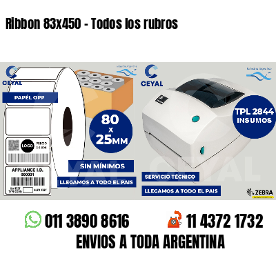 Ribbon 83x450 - Todos los rubros