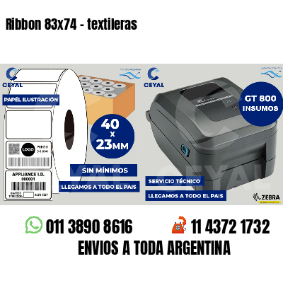 Ribbon 83x74 - textileras