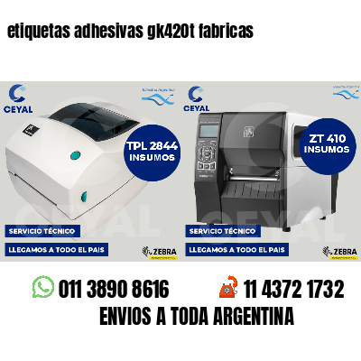 etiquetas adhesivas gk420t fabricas