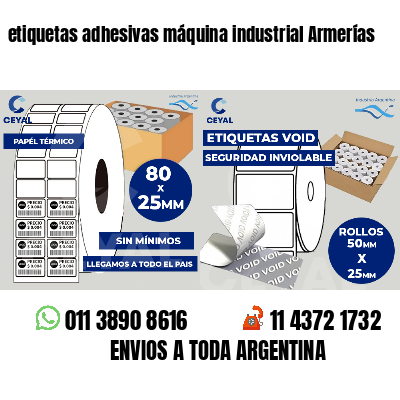 etiquetas adhesivas máquina industrial Armerías