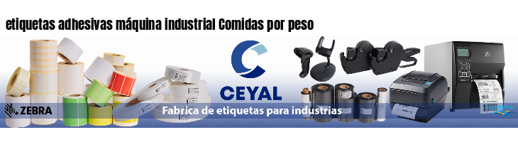 etiquetas adhesivas máquina industrial Comidas por peso