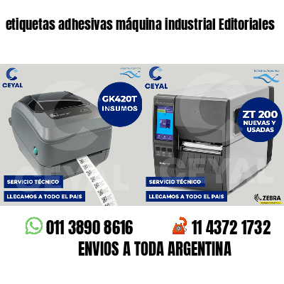 etiquetas adhesivas máquina industrial Editoriales