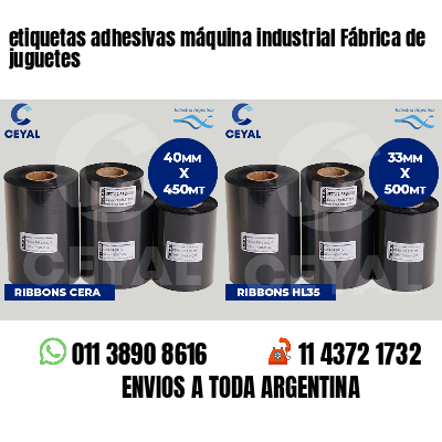 etiquetas adhesivas máquina industrial Fábrica de juguetes