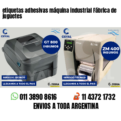 etiquetas adhesivas máquina industrial Fábrica de juguetes