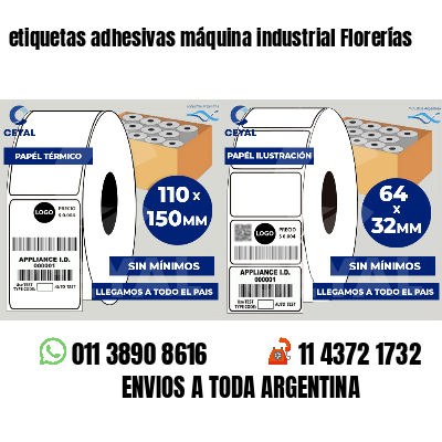 etiquetas adhesivas máquina industrial Florerías