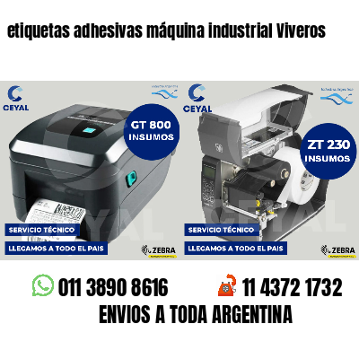 etiquetas adhesivas máquina industrial Viveros