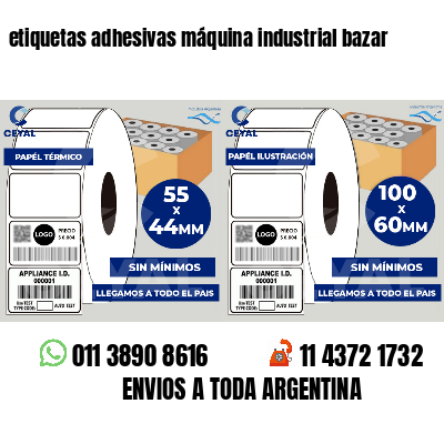 etiquetas adhesivas máquina industrial bazar