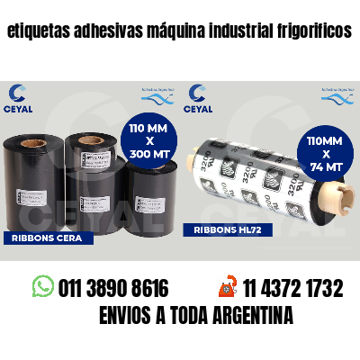 etiquetas adhesivas máquina industrial frigorificos