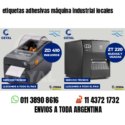 etiquetas adhesivas máquina industrial locales