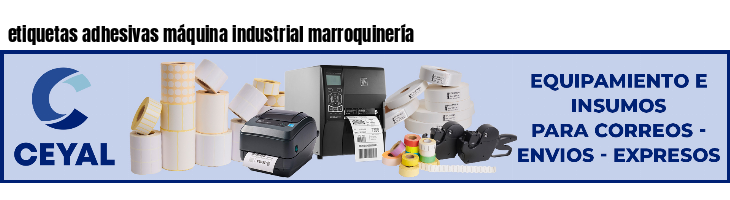 etiquetas adhesivas máquina industrial marroquinería