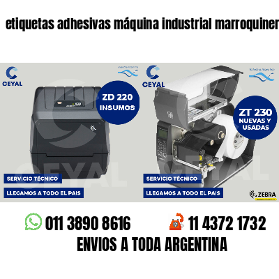 etiquetas adhesivas máquina industrial marroquinería