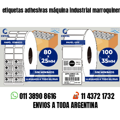etiquetas adhesivas máquina industrial marroquinería