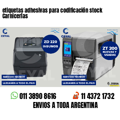 etiquetas adhesivas para codificación stock Carnicerías