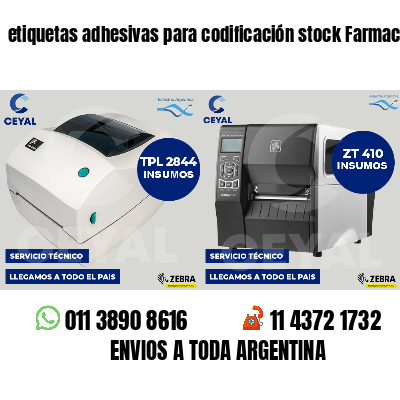 etiquetas adhesivas para codificación stock Farmacias