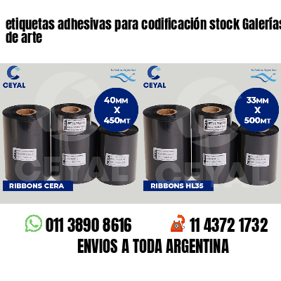 etiquetas adhesivas para codificación stock Galerías de arte