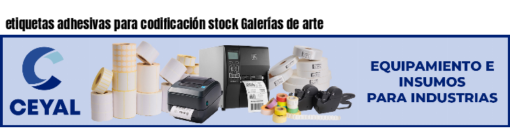 etiquetas adhesivas para codificación stock Galerías de arte
