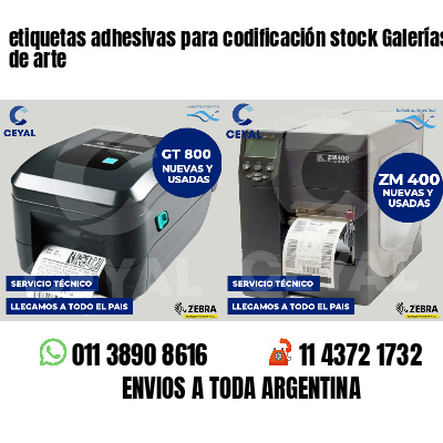 etiquetas adhesivas para codificación stock Galerías de arte