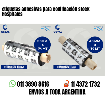 etiquetas adhesivas para codificación stock Hospitales