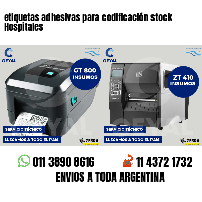 etiquetas adhesivas para codificación stock Hospitales