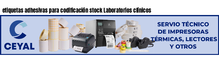 etiquetas adhesivas para codificación stock Laboratorios clínicos