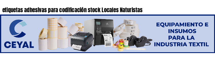 etiquetas adhesivas para codificación stock Locales Naturistas
