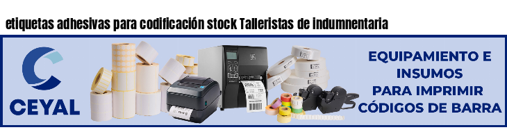 etiquetas adhesivas para codificación stock Talleristas de indumnentaria